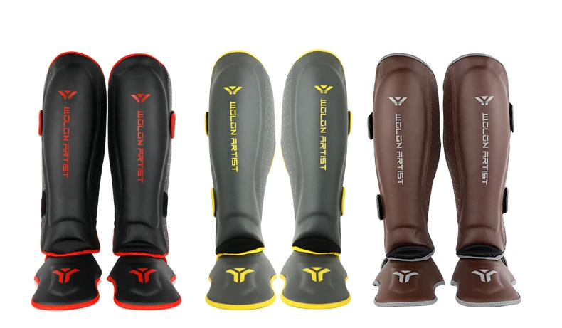 2024    Leather leg protector boxing Muay Thai  Shin Guard