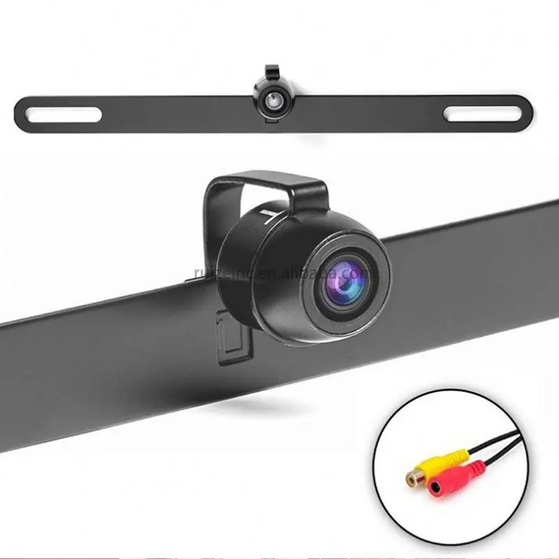 Car license plate frame camera metal small butterfly plug-in HD waterproof CCD car camera