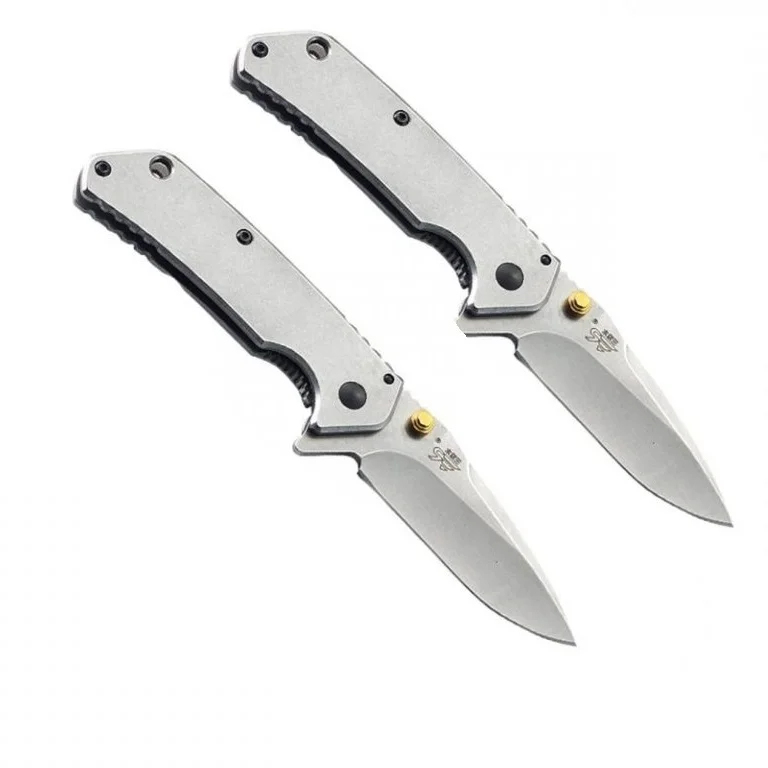 CUSTOM 7056LUF-SF Pocket Knife EDC Knorr-bremse Discount Benchmake Wood Engraving Multifunctional Knife with Opener OEM/ODM