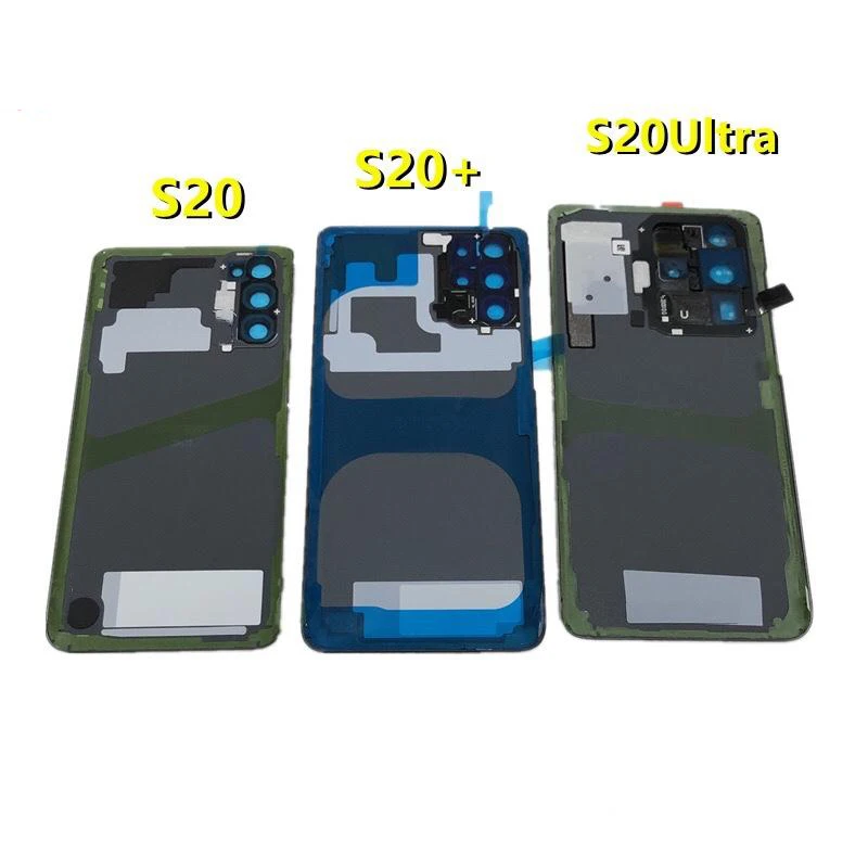 Wholesale Back cover for Samsung Galaxy S20 S20 plus S20 Ultra Battery Cover Door Rear Glass Housing Case Camera Lens Frame