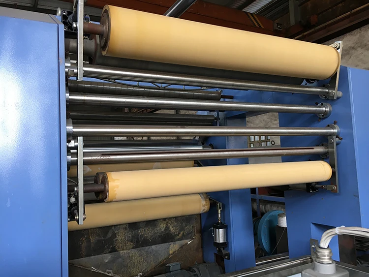 High speed flat yarn extrusion line auto plastic tape drawing machine of pp bag making for chemical materials