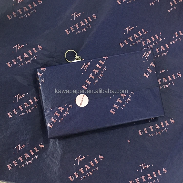 17 Gsm 22 30 Gsm Branded White Gold Black Logo Color Printed Shoe Clothes Gift Wrapping Sheets Custom Tissue Paper For Packaging