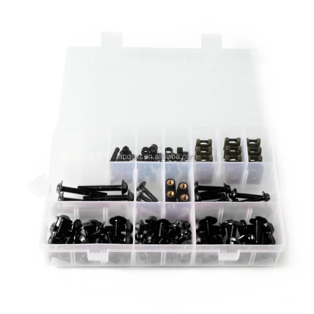 Motorcycle Accessories For Kawasaki KX 500 1997-2003 2002 2001 2000 KX500 Bodywork Fasteners Bolts Nuts Body Fairing Screws