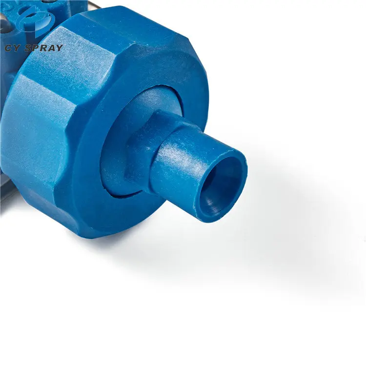 Plastic Pipe Clamp Clip On Adjustable Ball Joints Nozzle With Full Cone plastic flat nozzle