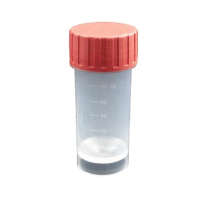 disposable 25ml plastic urine specimen container pp polypropylene