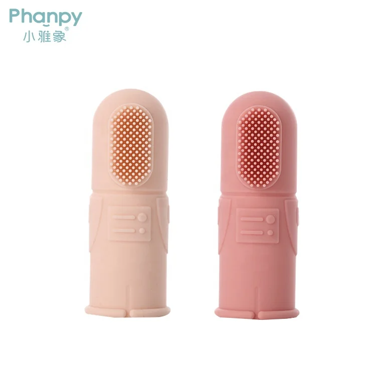 PH719485 Most Selling Silicone Teething Finger Toothbrush for Babies