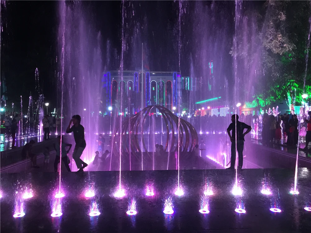 colorful multimedia musical sculpture fountain modern sculpture fountain