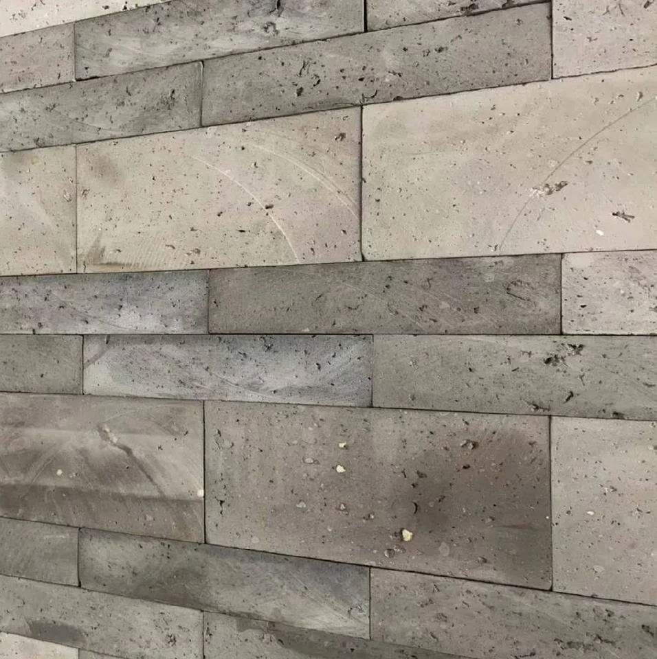 Exterior culture facade tiles decorative thin brick veneer antique slice clay wall brick