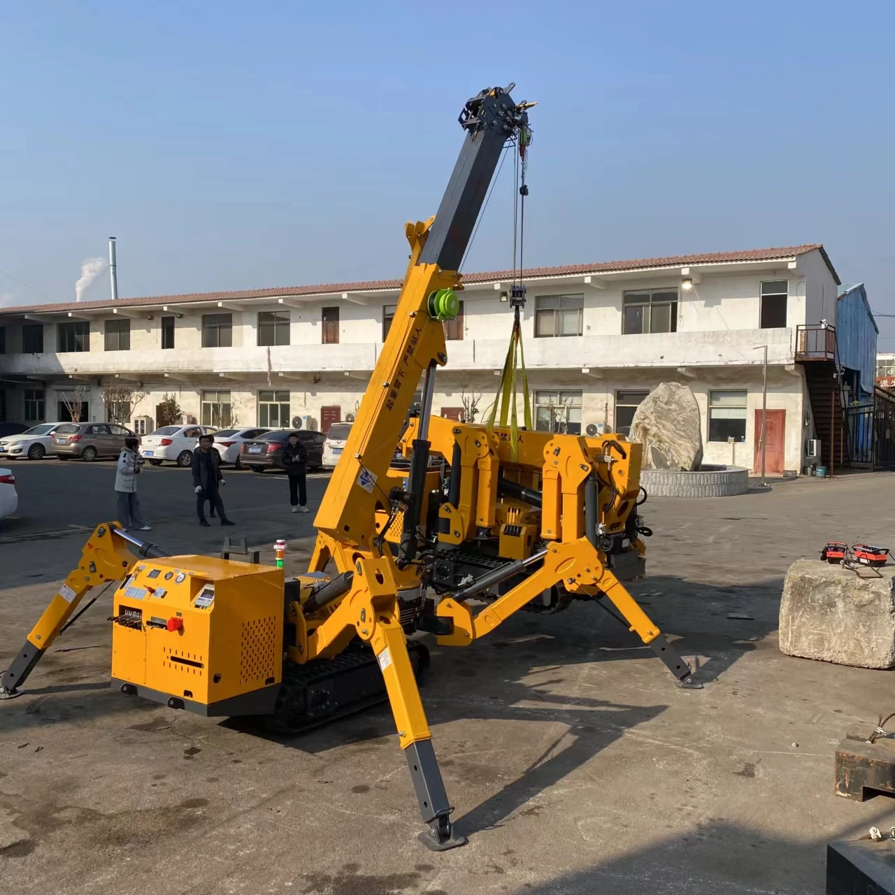 Factory Price Hydraulic Crawler New Spider Crane 3Ton Spider Cranes Lift Mini Folding Jib Telescopic Mini Spider Crane
