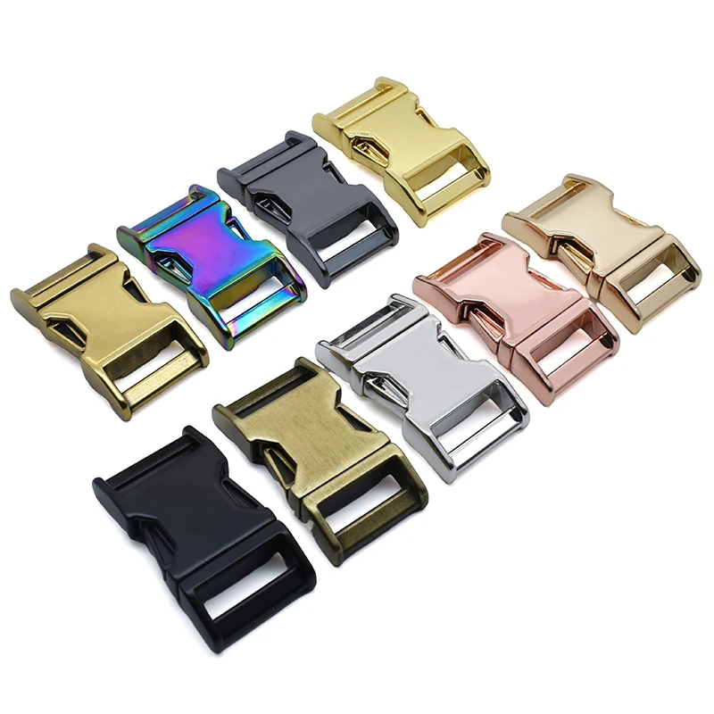 Wholesale Dog Collar Hardware Accessories  Adjustable Buckles  Metal Side Quick Release Metal Buckle