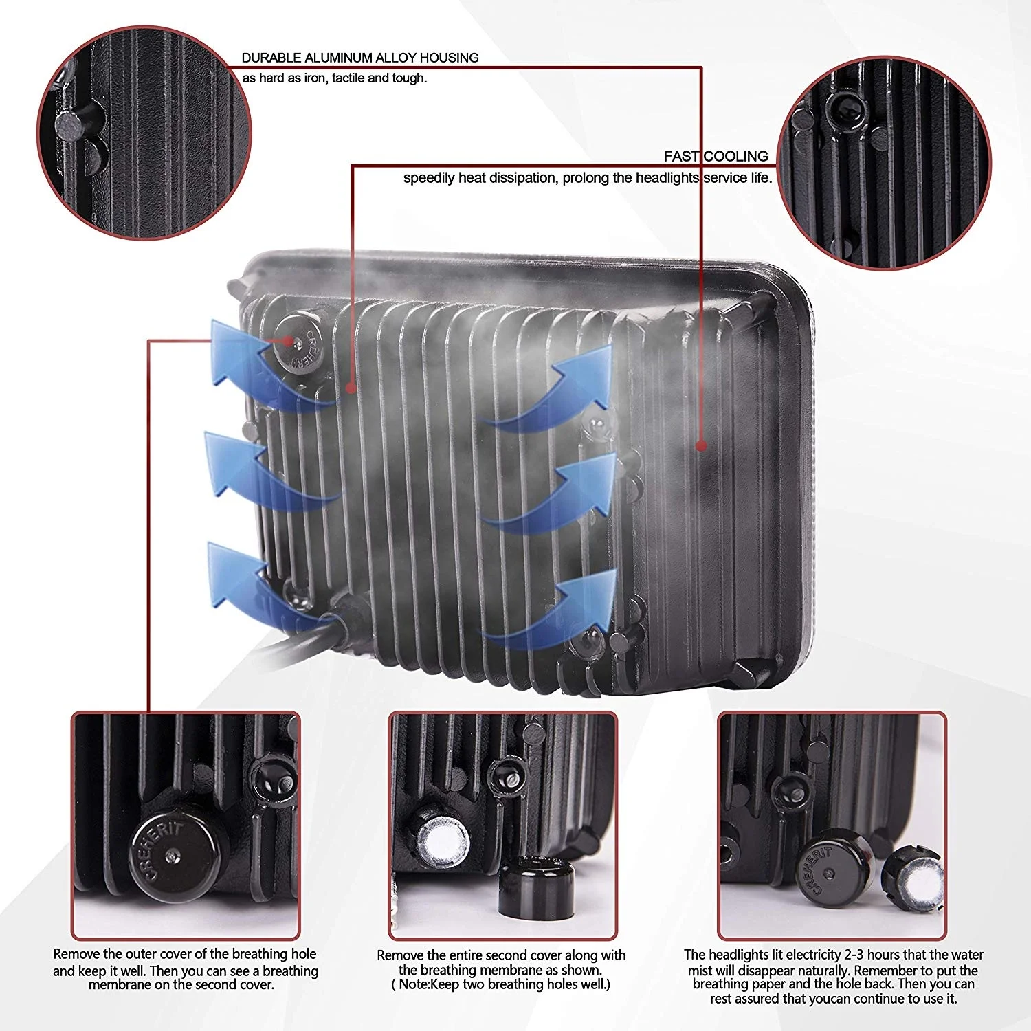 Truck Accessories 4x6 Truck Lighting Led Projector Headlight DOT SAE 4x6 inch rectangular headlight for kenworth heavy truck