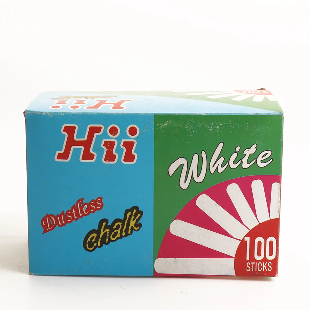 
Wholesale jumbo dustless bright white chalk for office stationery school supplies 