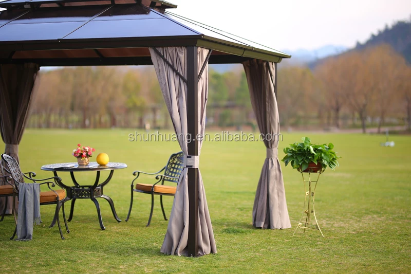 
Well design garden patio BBQ gazebo pavilion with mosquitoes net 3096 