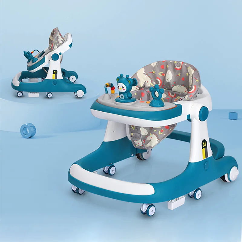 Baby Product Toys Foldable Baby Walker Sit-To-Stand Learning Walker Kids Push Baby Walker 3 In 1 With Wheels And Seat