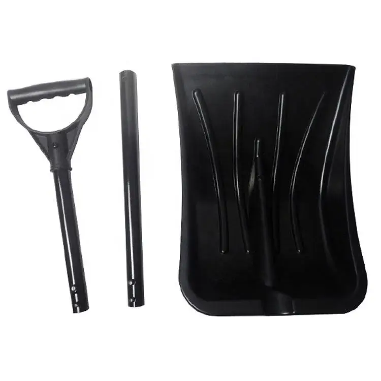 Foldable large snow shovel Heavy Duty Detachable Handle Utility Collapsible Plastic Car Snow Shovel Collapsible snow shovel