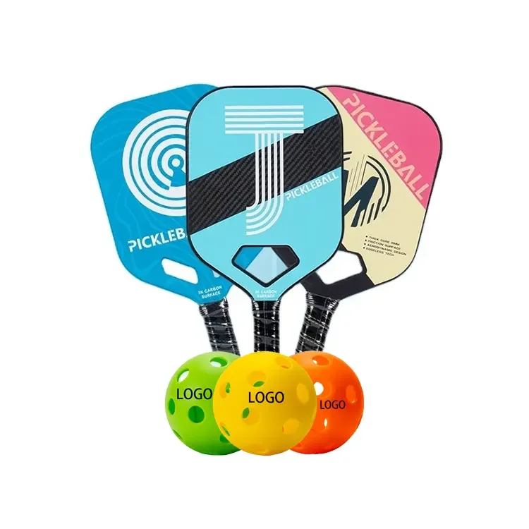 China OEM ODM Manufacturer factory custom made professional 20mm carbon fiber usapa approved sports defensive pickleball paddles