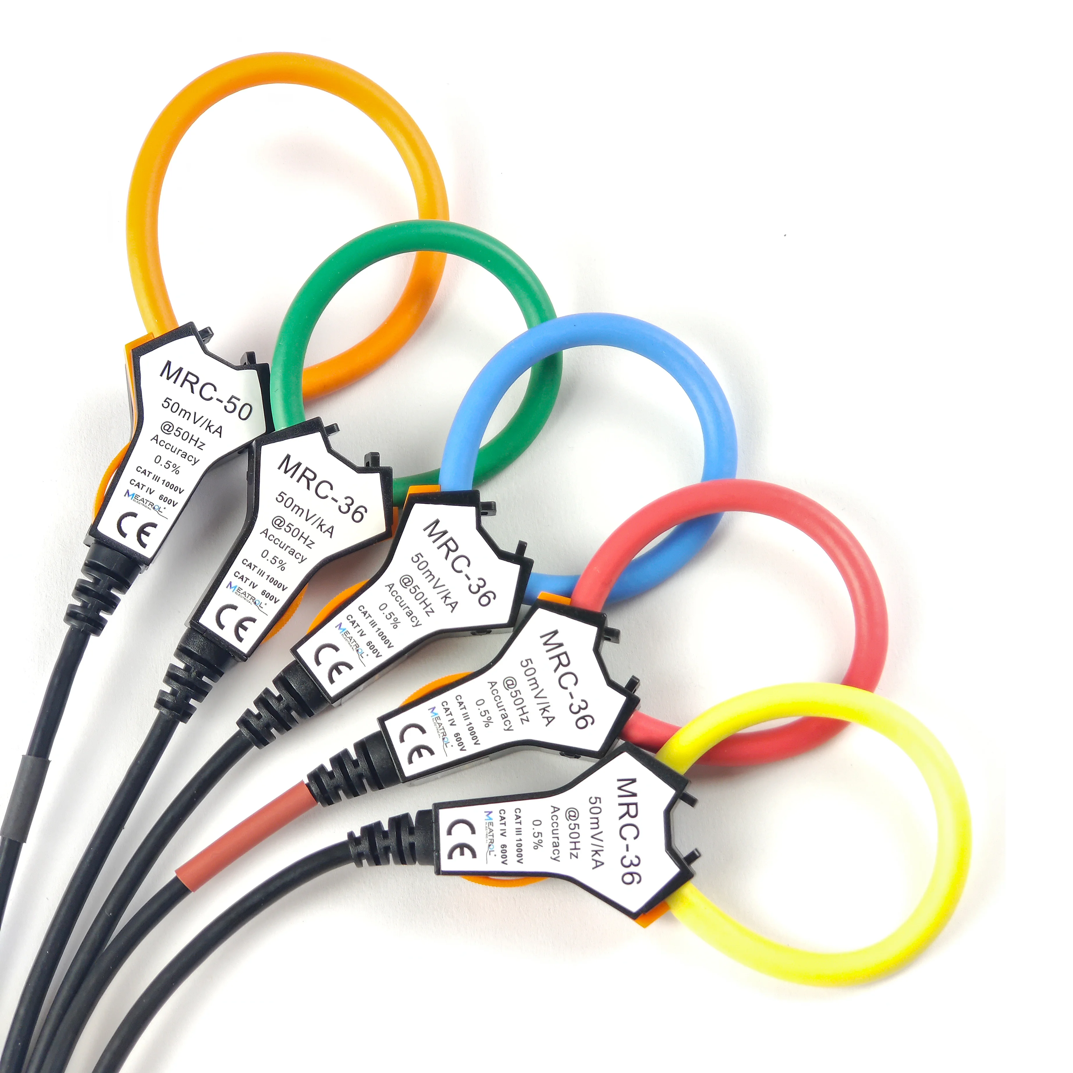 300A Single phase Three phase Current measuring Sensor MRC-36 Flexible Probe Rogowski coil AC current transformer