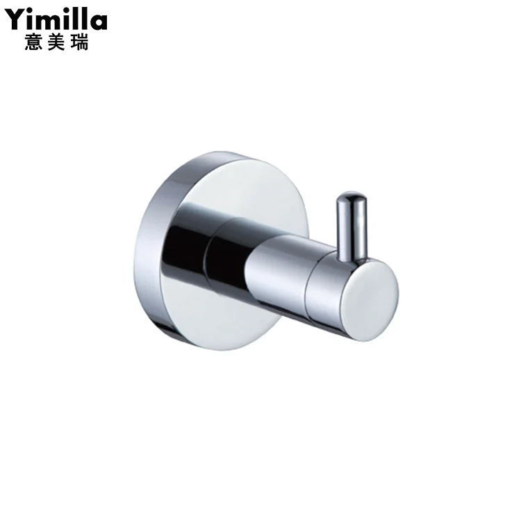 Chrome Wall Mounted 304 Stainless Steel Towel Hook Robe hook
