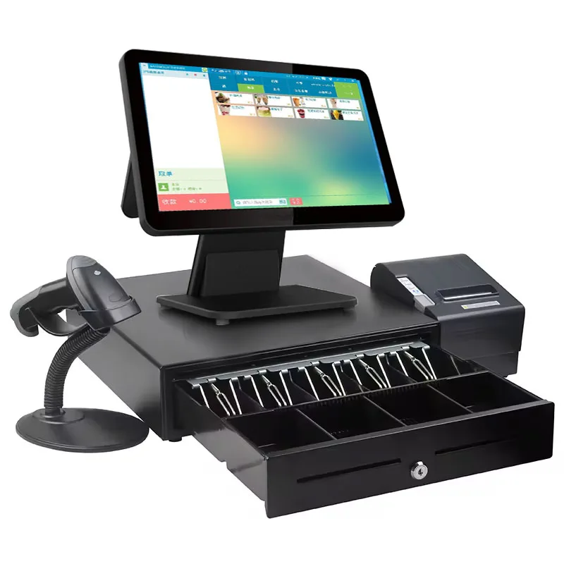 Payment Terminal Cash Register All In One Pos System Cashier Machine Touch Screen Sistema Caja Registradora Para Tienda Pos