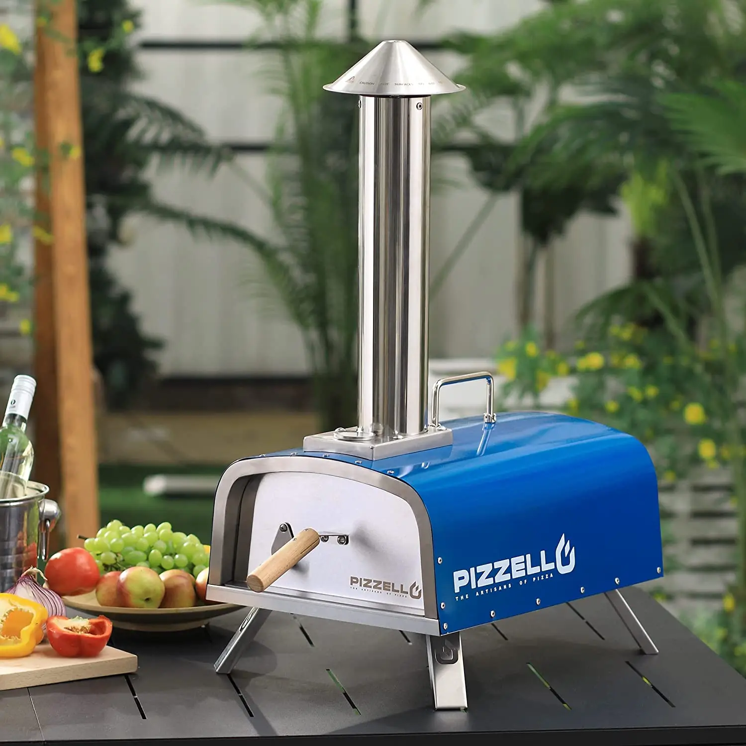Pizzello 12 portable outdoor multi fuel barbecue has pizza oven gas and wood gas oven for pizza Homemade pizza firewood