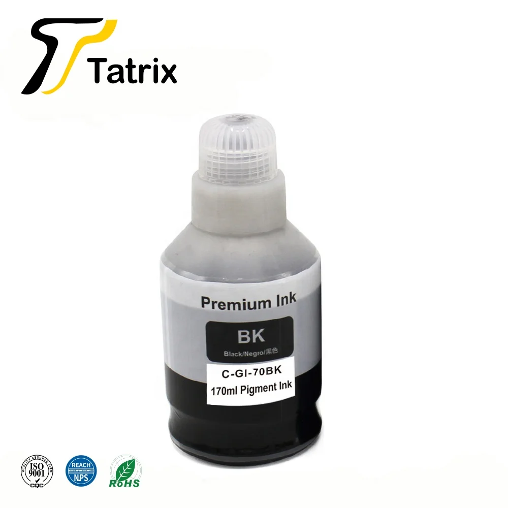 Gi70 GI-70 чернила Tatrix GI70 GI 70 совместимые на водной основе для массовых грузов бутылка пополнения чернил струйной печати Canon PIXMA G6010