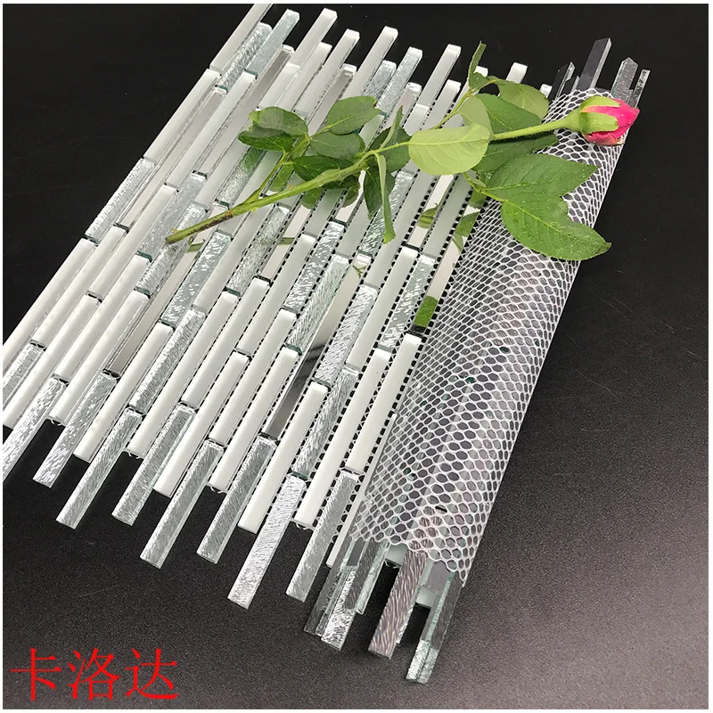 Custom wholesale strip antique beveled mirror glass tiles