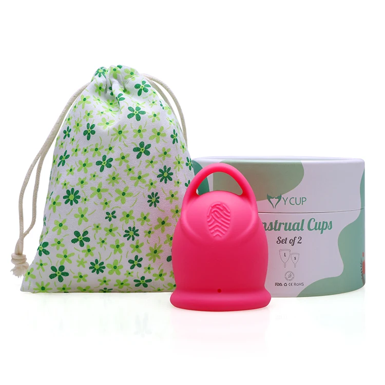 Eco-Friendly Reusable Custom Packaging Wholesale Silicone Period Copa Menstruation Beginner Menstrual Cup Sanitary Cup