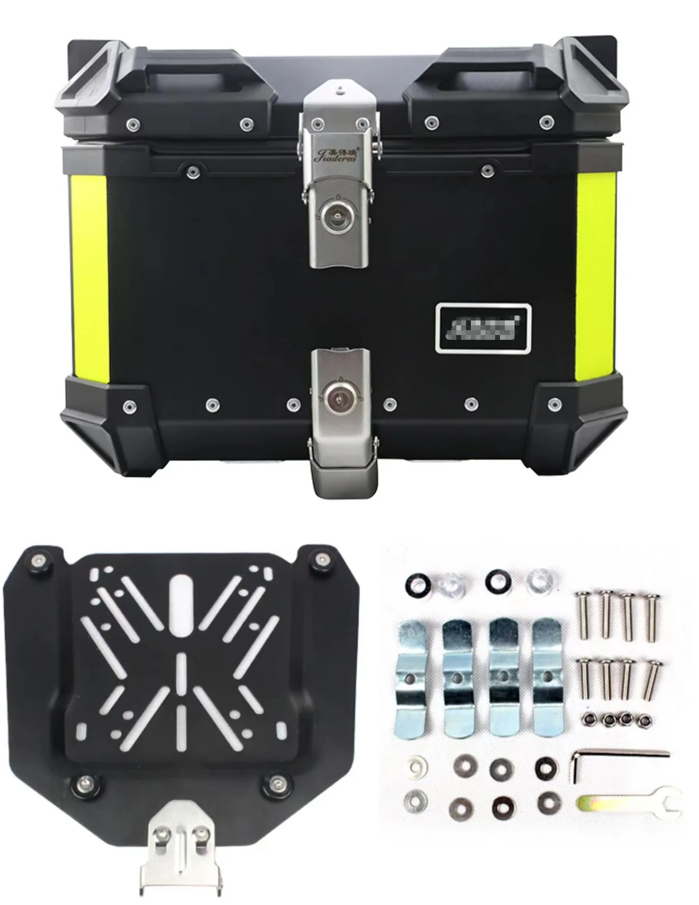 Large Capacity  Alloy Tail Delivery Side Aluminum Top Bag Motorcycle Box Top Case