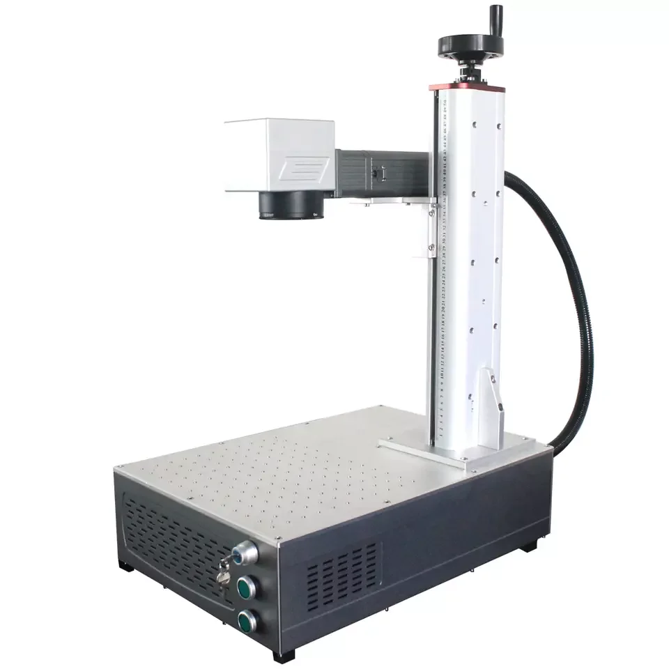 TIPTOPLASER fiber flying laser marking machine 20w 30w 50w 100w 3d metal optical fiber laser marking machine
