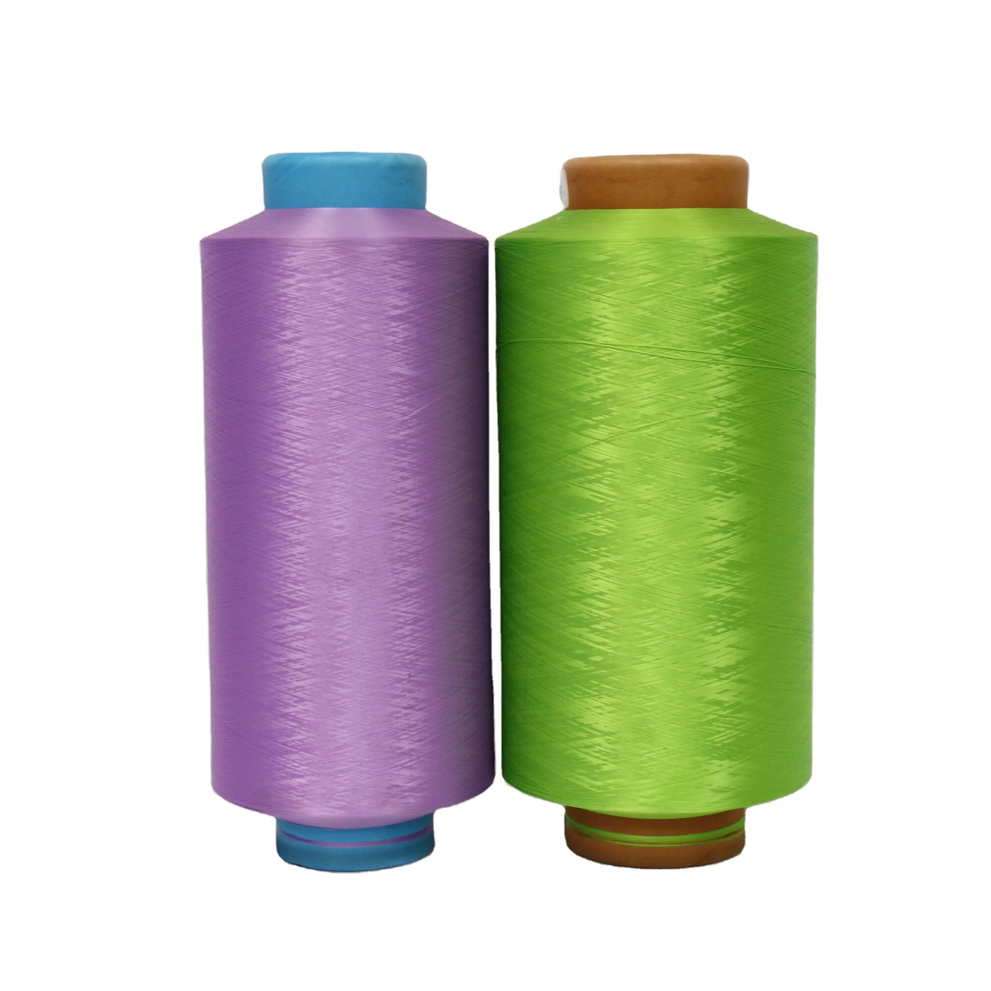 Chinese Customized factory sales dope dyed polyester yarn POY DTY for weaving knitting