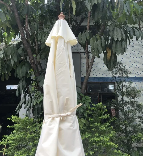 Hot Sale Factory Price Push-tilt Crank Center Pole Outdoor Garden Umbrella Outdoor Furniture Wood Grain Aluminium Parasol