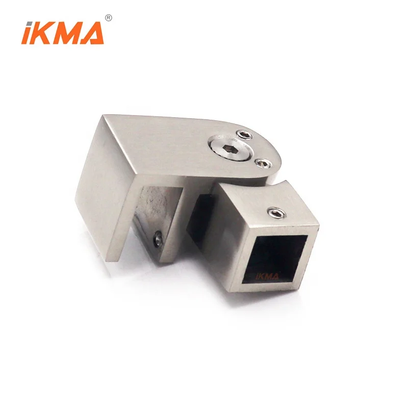 IGT Brushed Nickel stainless steel 304 15*15 mm Adjustable Support Bar Glass End Bracket