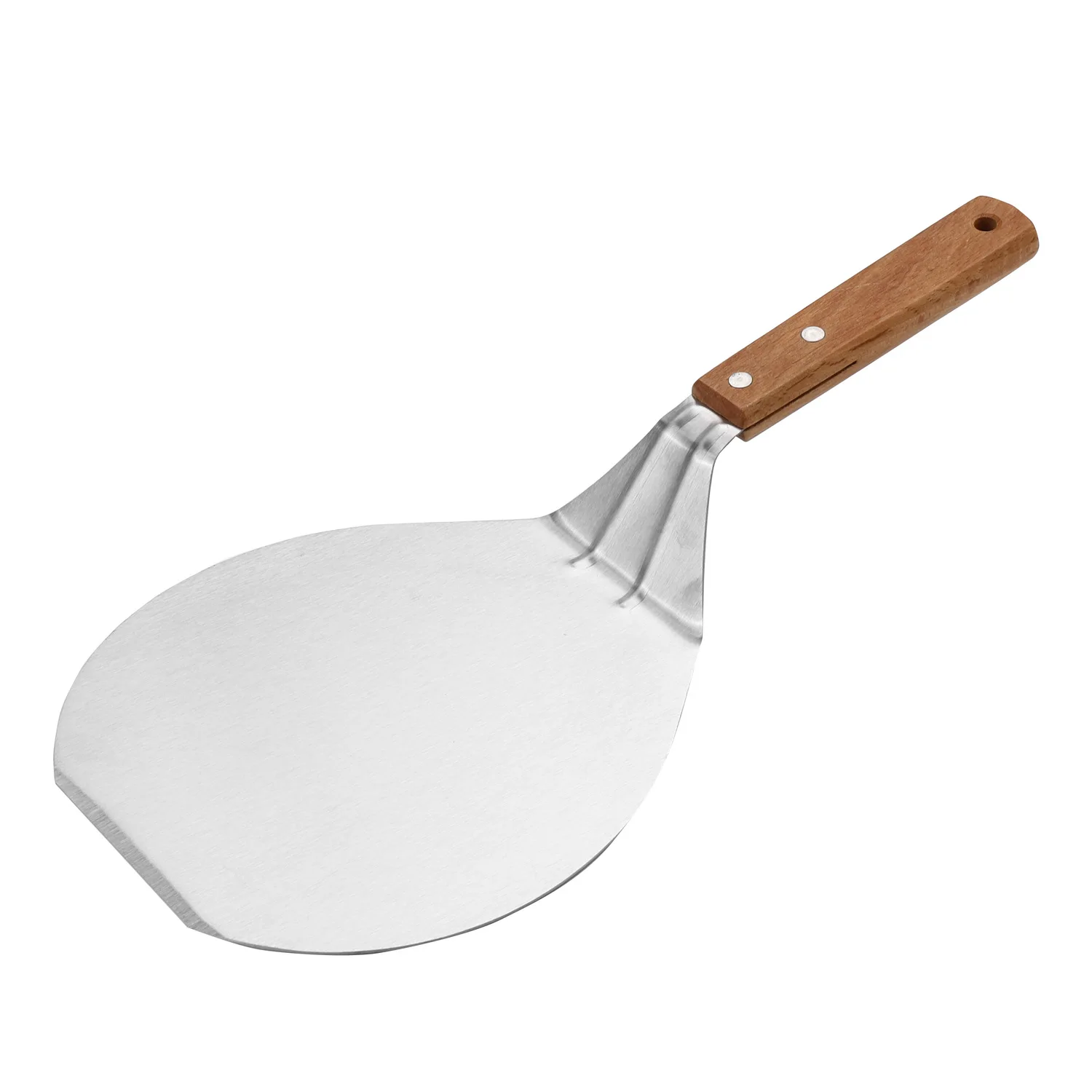 Manjia Portable Extra Large Wide BBQ Grill Accessories Flat Top Griddle Spatula Wood Handle Grill Spatula Scraper Pizza Turner