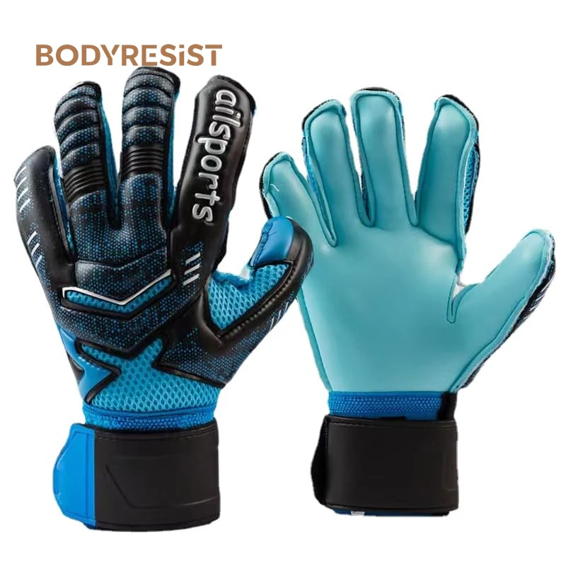 Danyang zhenxing New Design Latex Goalkeeper Gloves Football Goalie Wear Goalkeeper Finger guard protection