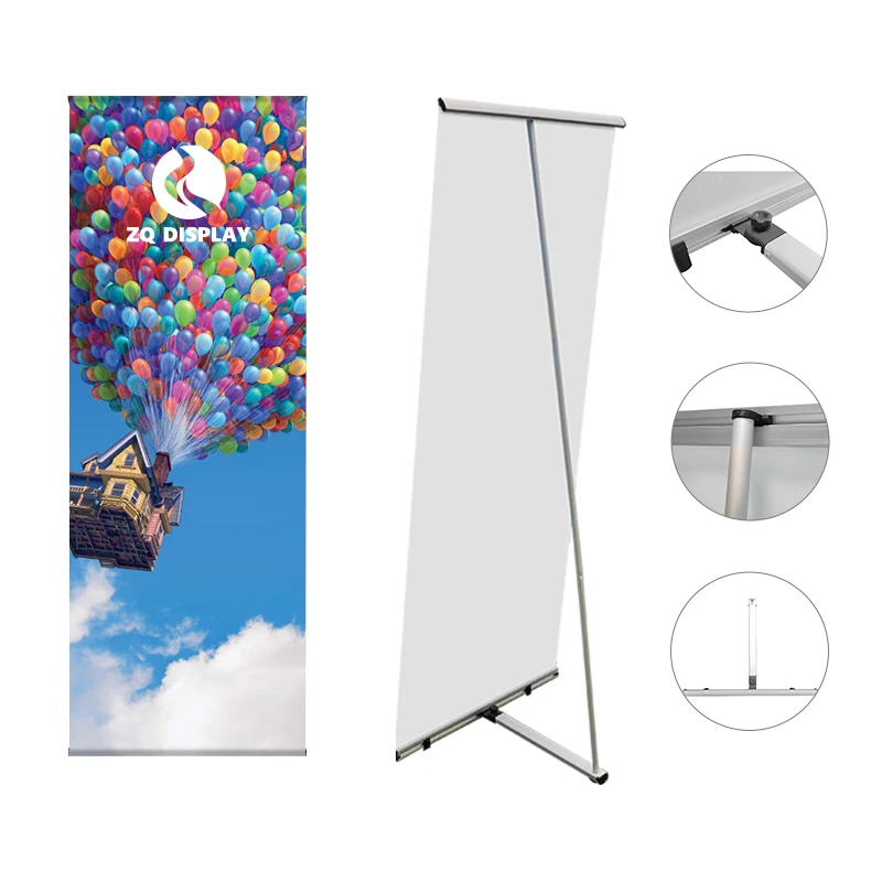 Wholesale Fashionable L-Shaped Roll up Displays Stylish Advertising Banner Poster for Trade Show Exhibitions