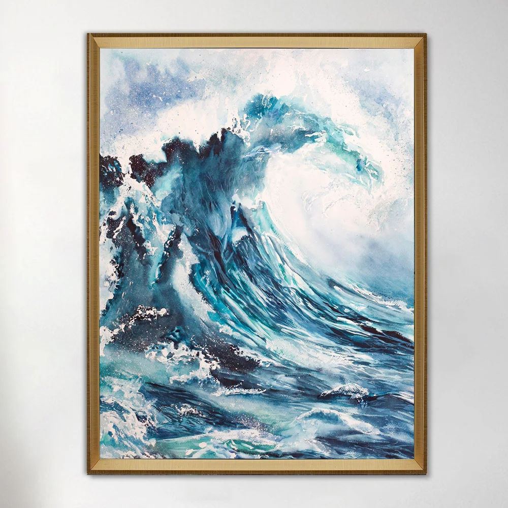 Creative Modern Seascape Oil Wall Paintings Abstract Textured Wall Art Custom Hand Painted Oil Paintings On Canvas