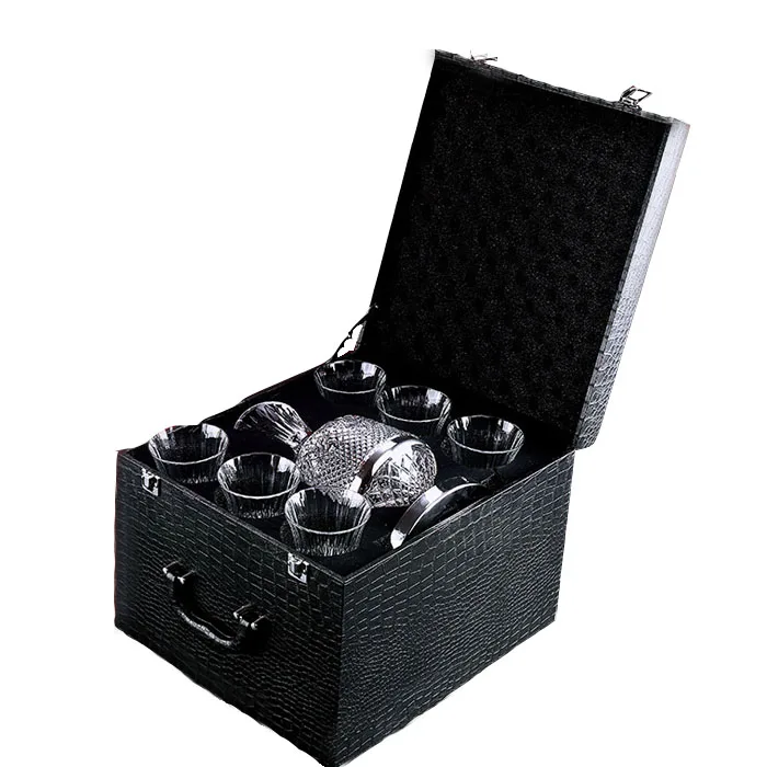 Новый продукт, горячая Распродажа, высококачественный роскошный креативный стакан в европейском стиле, набор графинов для винограда, Хрустальный Бокал для вина, высокий стакан для вина, семь штук