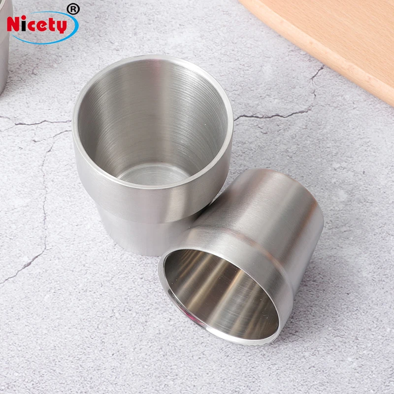 Best Selling Korean Style Stainless Steel Double Wall Tea Cup Wine Cup Metal Water Bottle Beer Tumbler For BBQ Hiking Camping