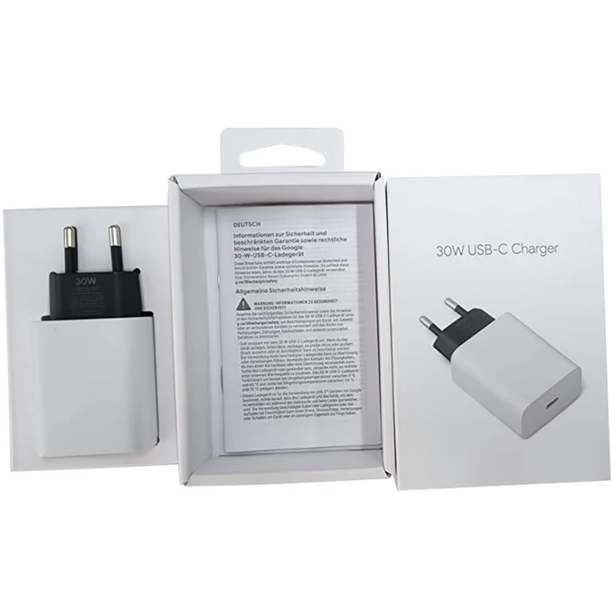 EU US plug 30W Chargeur USB C charger power adapter for Google Pixel 7 6 5 Pro, 6A4A, 3 XL type C cube