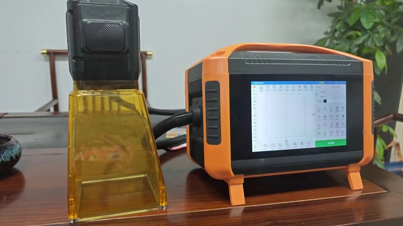 JPT  portable fiber laser marking machine 30w engraving for metal and  stainless steel mini laser machine logo marking