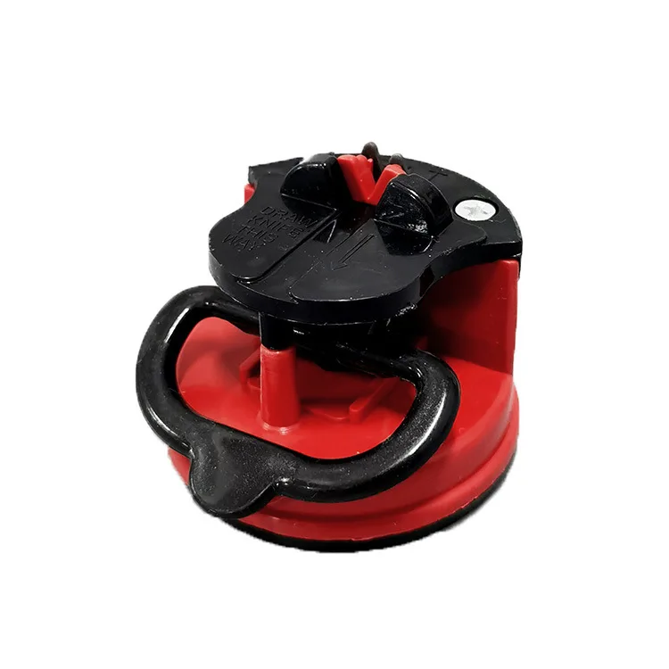 Factory Wholesale Custom Logo Portable Kitchen Round Mini Knife Sharpener With Suction Pad