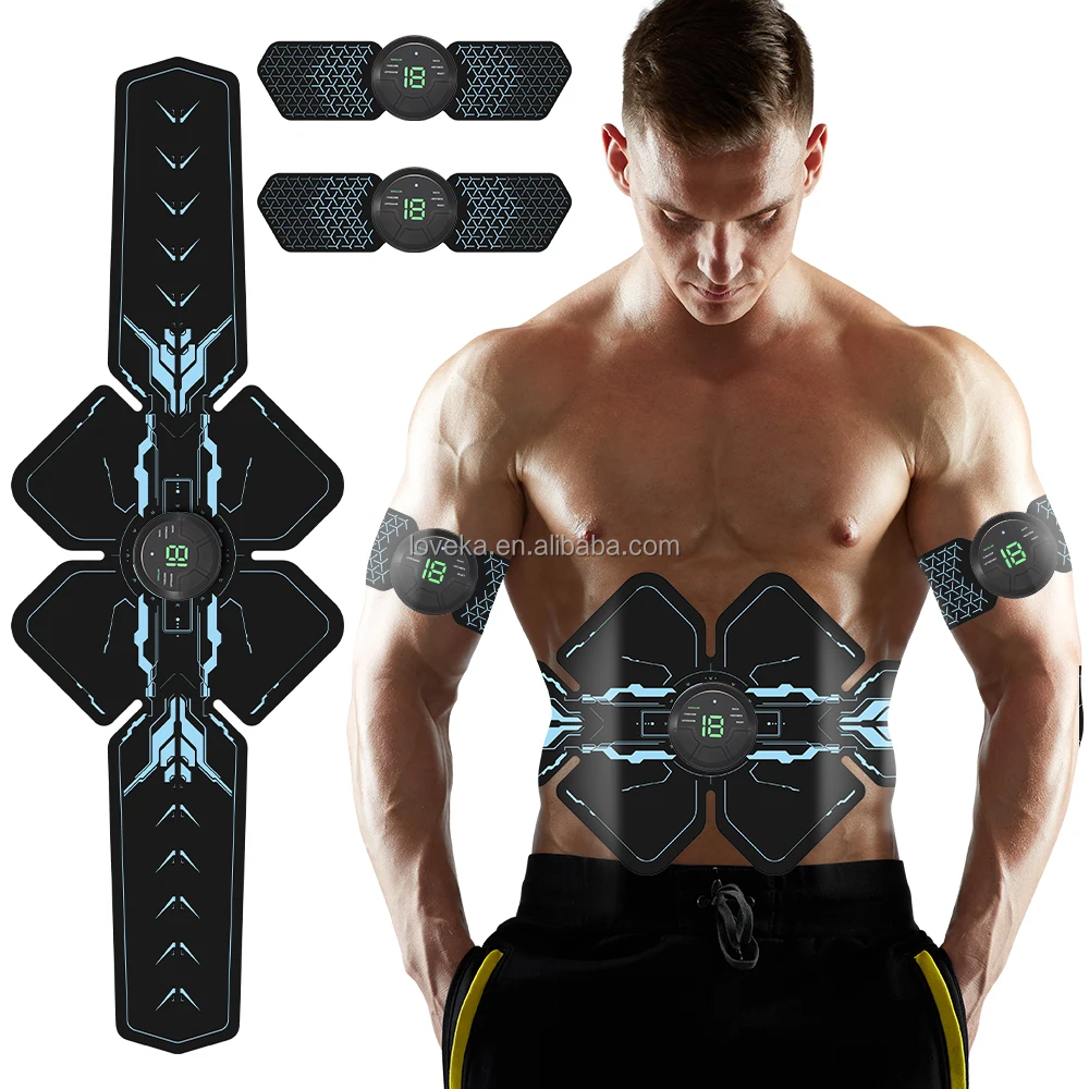 USB Wireless Stimulator Abdominal Muscle ABS Trainer Body Toning Fitness Ems Electric Muscle Toner Slimming Massage Belt