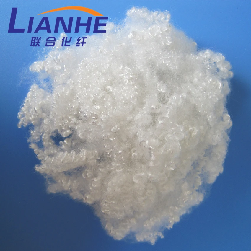 15D 64mm Hollow Conjugated Silicone Polyester Fiber for filling