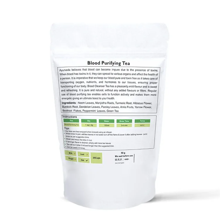 Chinese herbal tea Blood Purifying Tea helps to cleanse the blood in a healthy natural and clean way and balance blood pressure