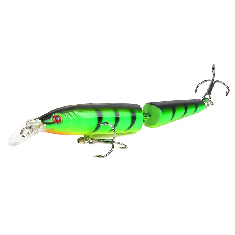 Два сегментированные 10 5 см/9g совместных рыбий жесткая Приманка Minnow приманки искусственные рыболовные