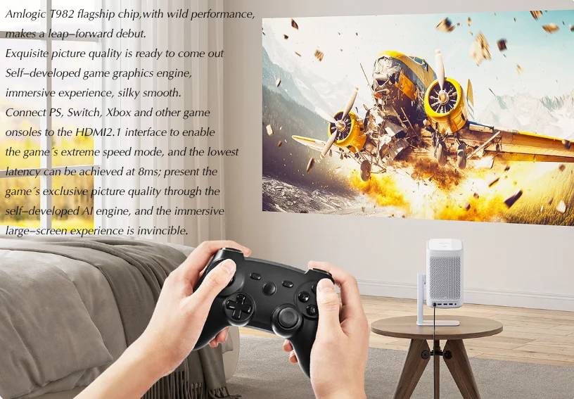 Проектор UHD 4K 1080P проектор 2 Гб 16 светодиодный Android для домашнего кинотеатра