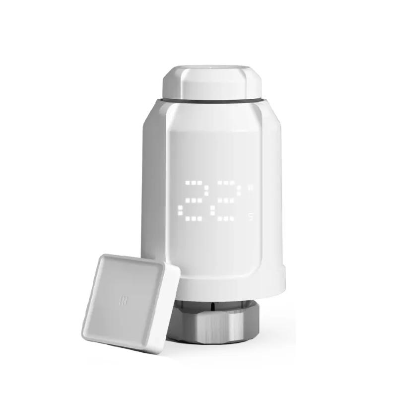 Простая установка водонагревательная система TRV Zigbee умный термостатический радиаторный клапан с беспроводным датчиком