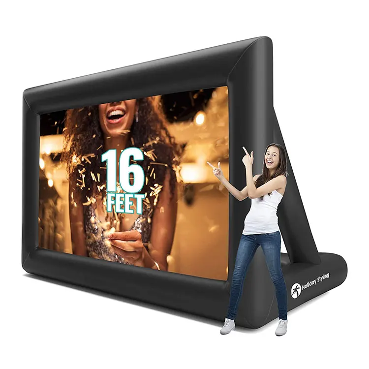 Professional Manufacturer Widely Used Inflatable Outdoor 16Feet Movie Screen Projection for Outdoor Party Cinema