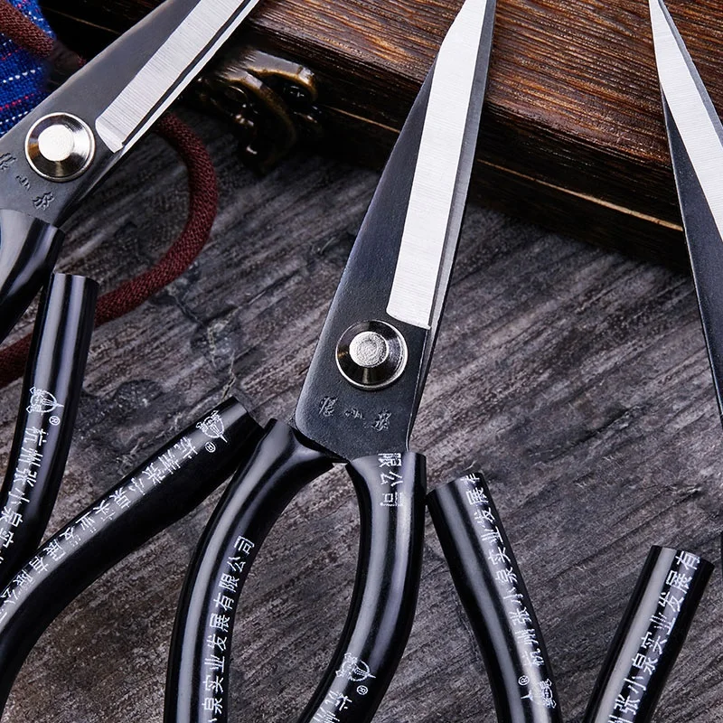 Hot Sale Home Cutting Scissors Multifunctional Powerful Tailor Leather Scissors with Black Coated Rubber Handle