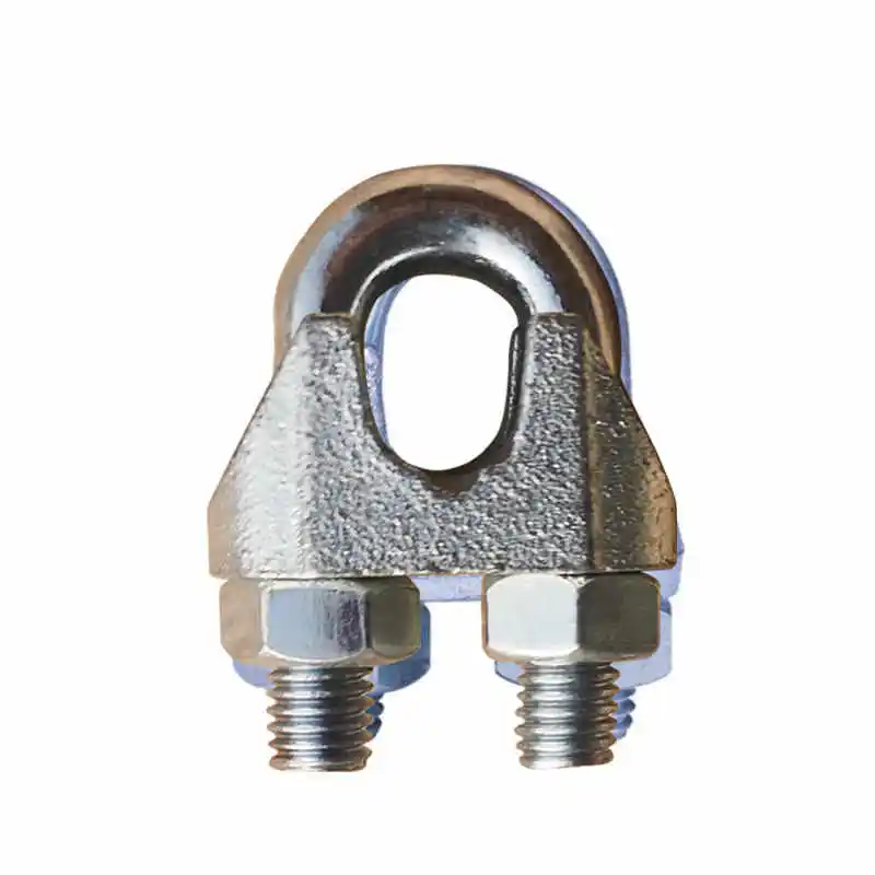 High Quality Stainless Steel DIN 741 U Type Clamp Metric Forged Wire Rope Fitting Zinc Cable Bolts Rigging Hardware Wire Rope